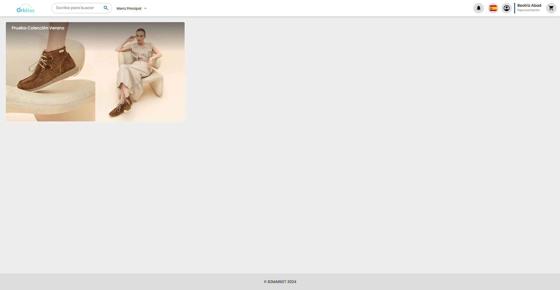 Pantalla principal colecciones